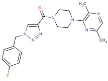 3-(4-{[1-(4-fluorobenzyl)-1H-1,2,3-triazol-4-yl]carbonyl}-1-piperazinyl)-2,5-dimethylpyrazine