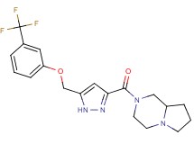 2-[(5-{[3-(trifluoromethyl)phenoxy]methyl}-1H-pyrazol-3-yl)carbonyl]octahydropyrrolo[1,2-a]pyrazine