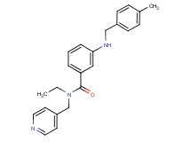 N-ethyl-3-[(4-methylbenzyl)amino]-N-(pyridin-4-ylmethyl)benzamide
