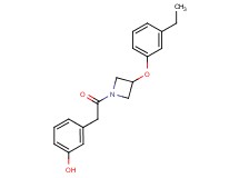 3-{2-[3-(3-ethylphenoxy)-1-azetidinyl]-2-oxoethyl}phenol