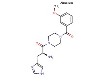 (2S)-3-(1H-imidazol-4-yl)-1-[4-(3-methoxybenzoyl)-1-piperazinyl]-1-oxo-2-propanamine
