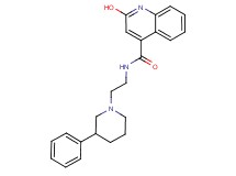 2-hydroxy-N-[2-(3-phenyl-1-piperidinyl)ethyl]-4-quinolinecarboxamide