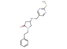 4-({[2-(methylthio)-5-pyrimidinyl]methyl}amino)-1-(2-phenylethyl)-2-pyrrolidinone