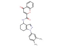 N-[1-(3,4-dimethylphenyl)-4,5,6,7-tetrahydro-1H-indazol-4-yl]-4-oxo-4H-chromene-2-carboxamide