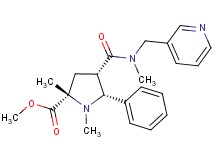 methyl (2S*,4S*,5R*)-1,2-dimethyl-4-{[methyl(3-pyridinylmethyl)amino]carbonyl}-5-phenyl-2-pyrrolidinecarboxylate