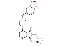 4-[4-(1,3-benzodioxol-5-ylmethyl)-1-piperazinyl]-2-(3-thienylmethyl)-1H-isoindole-1,3(2H)-dione