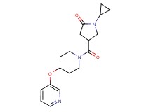1-cyclopropyl-4-{[4-(3-pyridinyloxy)-1-piperidinyl]carbonyl}-2-pyrrolidinone