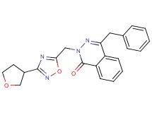 4-benzyl-2-{[3-(tetrahydrofuran-3-yl)-1,2,4-oxadiazol-5-yl]methyl}phthalazin-1(2H)-one