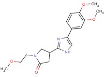 4-[4-(3,4-dimethoxyphenyl)-1H-imidazol-2-yl]-1-(2-methoxyethyl)-2-pyrrolidinone
