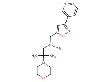 N,2-dimethyl-2-(4-morpholinyl)-N-{[3-(3-pyridinyl)-5-isoxazolyl]methyl}-1-propanamine