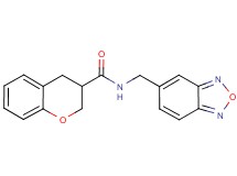 N-(2,1,3-benzoxadiazol-5-ylmethyl)chromane-3-carboxamide