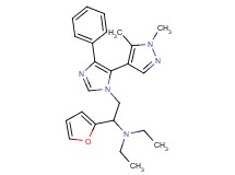 2-[5-(1,5-dimethyl-1H-pyrazol-4-yl)-4-phenyl-1H-imidazol-1-yl]-N,N-diethyl-1-(2-furyl)ethanamine