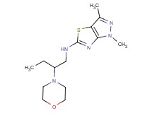 1,3-dimethyl-N-(2-morpholin-4-ylbutyl)-1H-pyrazolo[3,4-d][1,3]thiazol-5-amine