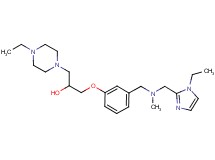 1-(3-{[[(1-ethyl-1H-imidazol-2-yl)methyl](methyl)amino]methyl}phenoxy)-3-(4-ethyl-1-piperazinyl)-2-propanol