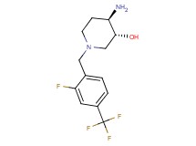 (3R*,4R*)-4-amino-1-[2-fluoro-4-(trifluoromethyl)benzyl]piperidin-3-ol