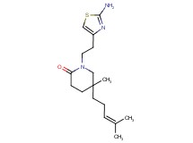 1-[2-(2-amino-1,3-thiazol-4-yl)ethyl]-5-methyl-5-(4-methylpent-3-en-1-yl)piperidin-2-one