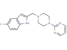 5-fluoro-2-{[4-(2-pyrimidinyl)-1-piperazinyl]methyl}-1H-indole bis(trifluoroacetate)