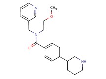 N-(2-methoxyethyl)-4-piperidin-3-yl-N-(pyridin-3-ylmethyl)benzamide