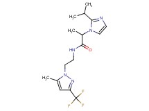 2-(2-isopropyl-1H-imidazol-1-yl)-N-{2-[5-methyl-3-(trifluoromethyl)-1H-pyrazol-1-yl]ethyl}propanamide