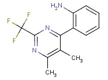2-[5,6-dimethyl-2-(trifluoromethyl)pyrimidin-4-yl]aniline