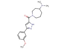 1-{[3-(3-methoxyphenyl)-1H-pyrazol-5-yl]carbonyl}-N,N-dimethyl-4-azepanamine