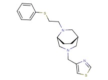 (1S*,5R*)-6-[2-(phenylthio)ethyl]-3-(1,3-thiazol-4-ylmethyl)-3,6-diazabicyclo[3.2.2]nonane