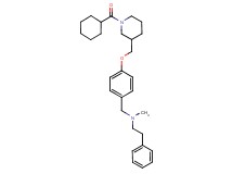 (4-{[1-(cyclohexylcarbonyl)-3-piperidinyl]methoxy}benzyl)methyl(2-phenylethyl)amine