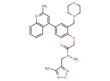 N-methyl-N-[(4-methyl-1,2,5-oxadiazol-3-yl)methyl]-2-[4-(2-methyl-4-quinolinyl)-2-(4-morpholinylmethyl)phenoxy]acetamide