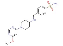 4-({[1-(6-methoxypyrimidin-4-yl)piperidin-4-yl]amino}methyl)benzenesulfonamide