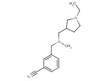 3-{[[(1-ethylpyrrolidin-3-yl)methyl](methyl)amino]methyl}benzonitrile