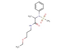 N-(3-ethoxypropyl)-2-[(methylsulfonyl)(phenyl)amino]propanamide