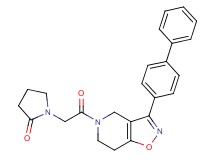 1-{2-[3-(4-biphenylyl)-6,7-dihydroisoxazolo[4,5-c]pyridin-5(4H)-yl]-2-oxoethyl}-2-pyrrolidinone