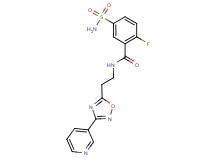 5-(aminosulfonyl)-2-fluoro-N-{2-[3-(3-pyridinyl)-1,2,4-oxadiazol-5-yl]ethyl}benzamide