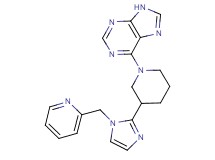 6-{3-[1-(2-pyridinylmethyl)-1H-imidazol-2-yl]-1-piperidinyl}-9H-purine