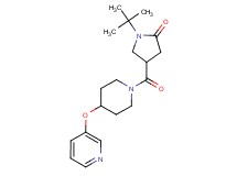1-tert-butyl-4-{[4-(3-pyridinyloxy)-1-piperidinyl]carbonyl}-2-pyrrolidinone