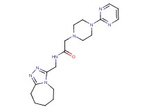 2-[4-(2-pyrimidinyl)-1-piperazinyl]-N-(6,7,8,9-tetrahydro-5H-[1,2,4]triazolo[4,3-a]azepin-3-ylmethyl)acetamide