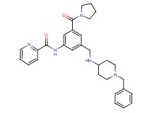 N-[3-{[(1-benzyl-4-piperidinyl)amino]methyl}-5-(1-pyrrolidinylcarbonyl)phenyl]-2-pyridinecarboxamide