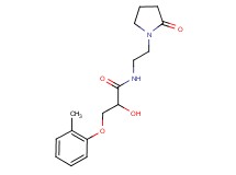 2-hydroxy-3-(2-methylphenoxy)-N-[2-(2-oxopyrrolidin-1-yl)ethyl]propanamide