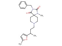 3-benzyl-1-methyl-8-[3-(5-methyl-2-furyl)butyl]-1,3,8-triazaspiro[4.5]decane-2,4-dione
