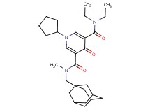 N-(1-adamantylmethyl)-1-cyclopentyl-N',N'-diethyl-N-methyl-4-oxo-1,4-dihydro-3,5-pyridinedicarboxamide
