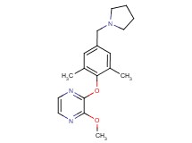 2-[2,6-dimethyl-4-(pyrrolidin-1-ylmethyl)phenoxy]-3-methoxypyrazine