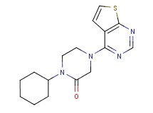 1-cyclohexyl-4-thieno[2,3-d]pyrimidin-4-yl-2-piperazinone