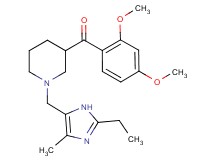 (2,4-dimethoxyphenyl){1-[(2-ethyl-4-methyl-1H-imidazol-5-yl)methyl]-3-piperidinyl}methanone