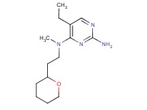 5-ethyl-N~4~-methyl-N~4~-[2-(tetrahydro-2H-pyran-2-yl)ethyl]pyrimidine-2,4-diamine