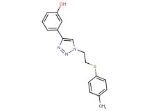 3-(1-{2-[(4-methylphenyl)thio]ethyl}-1H-1,2,3-triazol-4-yl)phenol