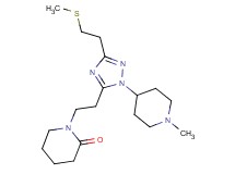 1-(2-{1-(1-methylpiperidin-4-yl)-3-[2-(methylthio)ethyl]-1H-1,2,4-triazol-5-yl}ethyl)piperidin-2-one