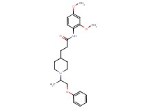 N-(2,4-dimethoxyphenyl)-3-[1-(1-methyl-2-phenoxyethyl)-4-piperidinyl]propanamide
