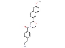 [2-(4-{[2-(6-methoxy-2-naphthyl)-4-morpholinyl]carbonyl}phenyl)ethyl]amine hydrochloride