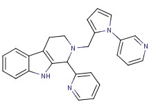 1-(2-pyridinyl)-2-{[1-(3-pyridinyl)-1H-pyrrol-2-yl]methyl}-2,3,4,9-tetrahydro-1H-beta-carboline