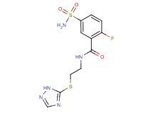 5-(aminosulfonyl)-2-fluoro-N-[2-(1H-1,2,4-triazol-5-ylthio)ethyl]benzamide